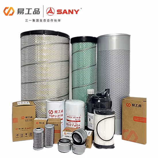 Élément filtrant utilisé pour les excavatrices/pièces automobiles/pièces de moteur/filtre à huile haute performance et durable, filtre à air, filtre diesel, filtre pilote